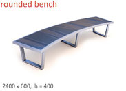 Rounded bench